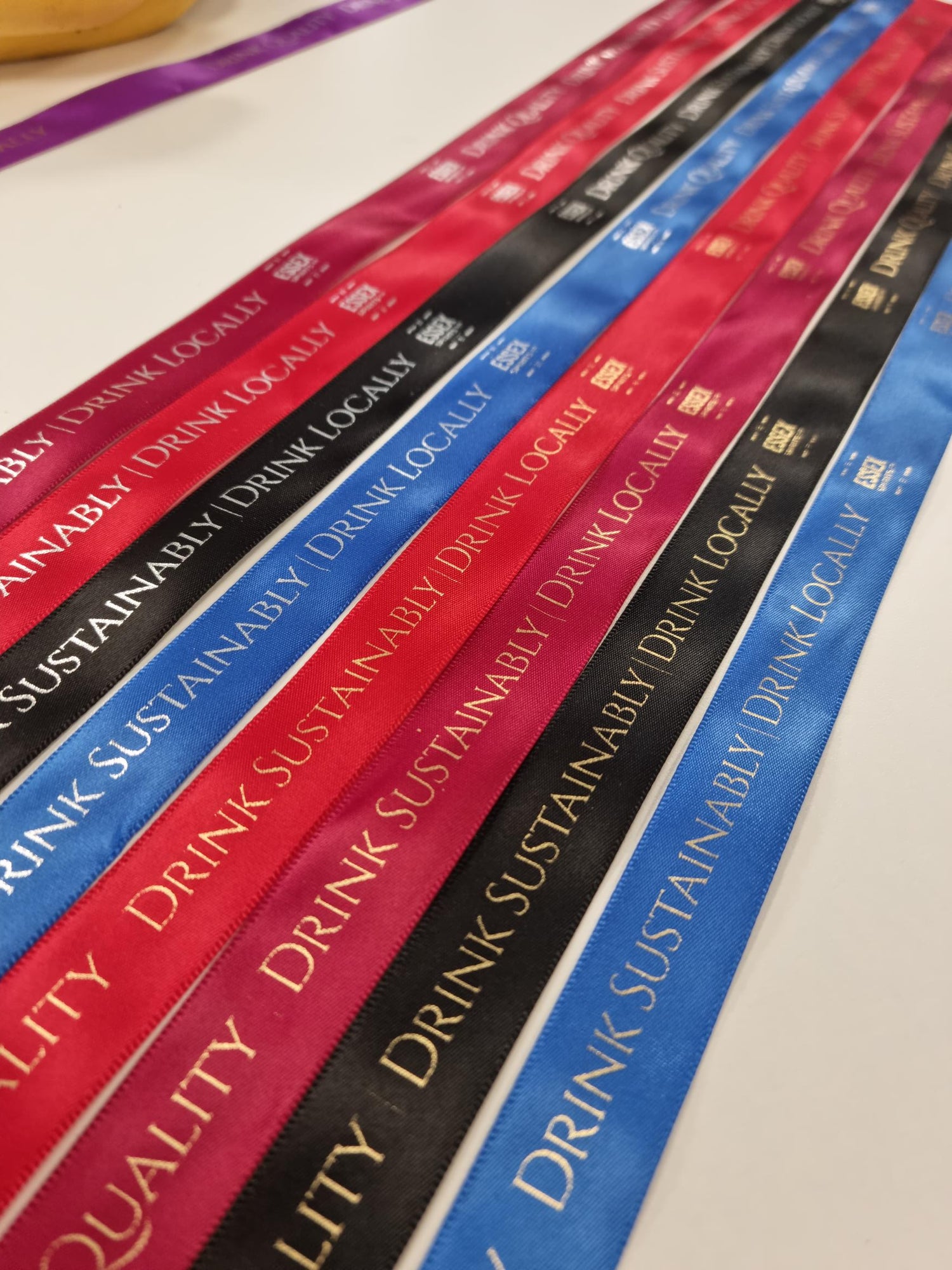 Personalised Ribbon options from Stort Valley Gifting featuring Essex Spirits Co. branding