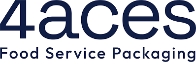 4aces Food Service Packaging logo in blue text