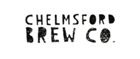 Black text 'Chelmsford Brew Co.' on a white background