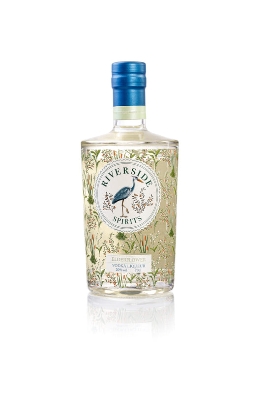 Riversides Spirits bottle of Elderflower Vodka Liqueur 