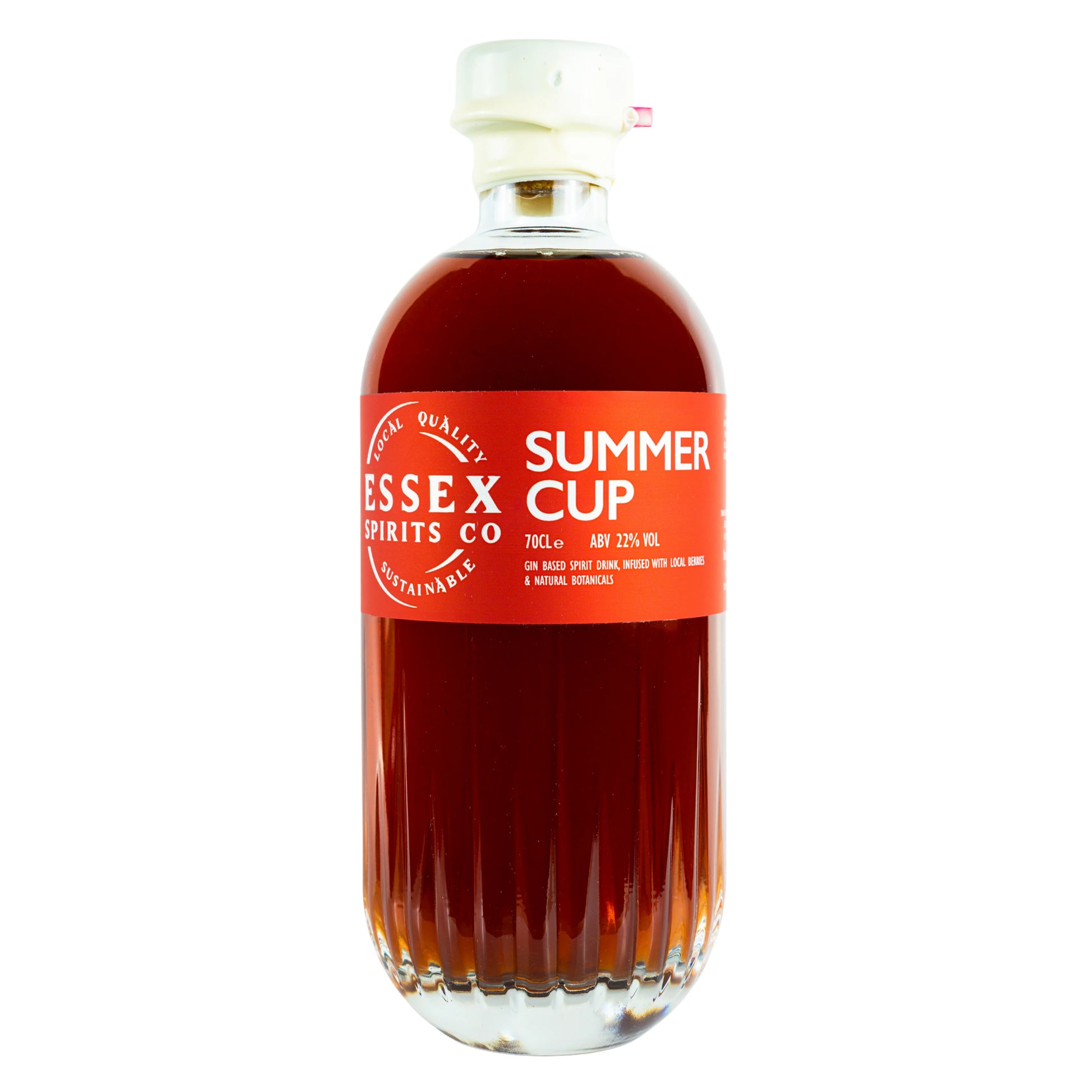 Bottle of Essex Spirits Co Summer Cup on a white background