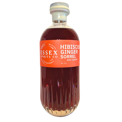 Bottle of Essex Spirits Co. Hibiscus Ginger Sorrel on a white background available at Stort Valley Gifting
