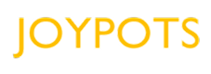 JOYPOTS logo in yellow on a white background