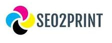 SEO2PRINT logo with colorful design on a white background