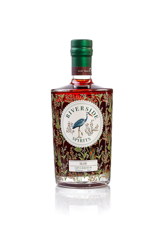 Riverside Spirits bottle of Sloe Gin Liqueur
