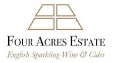 Four Acres Estate logo for English Sparkling Wine & Cider on a white background